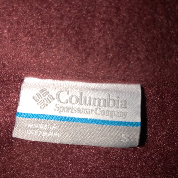 Columbia red soft zip up sweatshirt - Picture 4 of 5